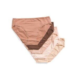 RENE REFE Multi 5pk Organic Cotton Blend Bikini Style Underwear